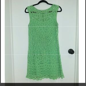 Lilly Pulitzer Lacey green shift dress